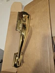 Schlage F60 Cam 505 Geo 605 Shiny Gold Handleset New. Price: $50.00.