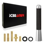 Jdm Racing 3" Stubby Carbon Fiber Aluminum Auto Truck Silver Antenna S231 New. Price: $8.99.