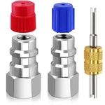 Fanovo R12 To R134A Conversion Kit, High & Low Pressure Side Silver New. Price: $15.17.
