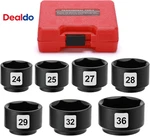 7 Pieces 3/8" Drive Low Profile Oil Filter Wrench Socket Set, Cap Rem New. Price: $41.11.