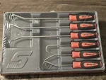 Snap-on SGRHT6BO 6PC Orange Handle Radiator Hose Pick Set, New Sealed Condition. Price: $210.00.