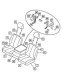 Genuine Mopar Anti Rattle Insulator 5080735AA New. Price: $8.37.