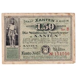 #286805 Banknote, Germany, Xanten, 1.5 Mark, Ch Teau, 1921, VF(20-25), MEHL:14. Price: $13.47.