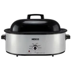 Nesco Silver Stainless Steel 18 Qt Electric Roaster 17.5" H X 9.2" 25.4" New. Price: $113.98.