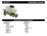 Brake Master Cylinder-premium Centric 130.61077 Fits 96-98 Ford Mustang New. Price: $137.99.