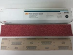 3M 01182 Red Abrasive Hookit 40 Grit 2.75" X 16.5" Sanding File Sheet - 25 Pack New. Price: $33.80.
