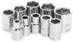 Performance Tool W38002 10 Piece 3/8 Inch Drive Sae Socket Set New. Price: $23.99.
