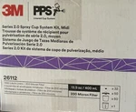 3M 26112 Pps Series 2.0 Spray Gun Cup, Lids And Liners Kit, Midi, 13.5 Oz. New. Price: $100.00.