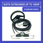 Boat Hydraulic Steering System Kit Marine Outboard Cylinder Helm 150HP New. Price: $899.00.