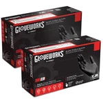 Gloveworks Black Nitrile Disposable Gloves 5 Mil Xxl, 2 Boxes Of 100 New. Price: $43.11.
