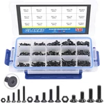 Glarks 510PCS Metric M3 M4 M5 Alloy Flat Head Socket Cap Screws Set, White New. Price: $23.22.