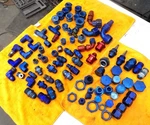 Assorted Lot Of 85 Russell Aeroquip 8AN 10AN 12AN Npt Plugs Misc Hose Fittings Used. Price: $200.00.