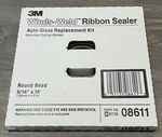 3M 08611 Window-weld Round Ribbon Windshield Sealer, 5/16" X 15' New. Price: $31.55.