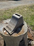 Vintage 1960'S Worden Single Car Vehicle Aluminum Wheel Chock - Patent 3265159 Used. Price: $49.95.