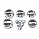 Chrome Cap Covers W/orange Carbon Fiber Inlay For 2008-2016 Charger V8 R/t 5.7L New. Price: $225.03.