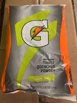 Gatorade Powder Mix, Lemon Lime Thirst Quencher, 2 Packs Each Makes 6 Gallon New. Price: $23.60.