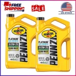 (2 Pack) Pennzoil Platinum Full Synthetic 0W-20 Motor Oil, 5 Quart New. Price: $48.89.