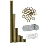 Emnooti Rod,all Thread Pipe,lamp Repair Assortment Of Hardware,yellow New. Price: $14.31.