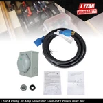 30AMP 25FEET Generator Cord 14-30P L14-30R Power Inlet Box Waterproof Combo New. Price: $56.08.