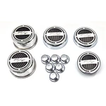 Deluxe Cap Covers Black Cf Inlay For 2008-2016 Dodge Charger V8 R/t Chrome New. Price: $237.06.