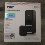 Feit CAMDOORWIFI/G2 Video Doorbell Black Plastic Wired Smart-enabled New. Price: $73.99.
