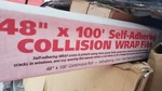 48 X 100FT Rbl Products 433 Continuous Roll Self-adhering Collision Wrap Film New. Price: $89.00.
