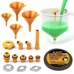 Elead No-spill Coolant Funnel Kit 19-PIECE Radiator Yellow And Transparent New. Price: $26.94.