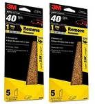 3M Sandpaper, 03038, 40 Grit, 2/3 X 9 In, Machine Hand Sanding, Pack Of New. Price: $10.79.