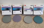 3M Trizact 3" 1000,1500,3000 & 5000 Grit. Hookit Attachmentdiscs. (4 Kit) New. Price: $21.95.