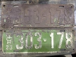 Michigan 1923 License Plate Pair Original Paint 303-178 Used. Price: $54.99.