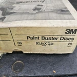 Box Of New 3M 051144-01907, Paint Buster Discs, 1/8'' 7/8'', 36 Grit. Price: $20.00.