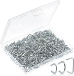Galvanized Hog Rings, 1/2", 3/4", 3/8", 375 Pcs, Upholstery, New. Price: $9.94.