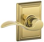 Schlage F10-ACC-ADD Accent Passage Door Lever Set New. Price: $49.00.