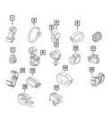 Genuine Mopar Wiring Clip 68134905AA New. Price: $11.37.
