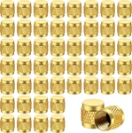 1/4 Flare Cap, Round Brass W/neoprene Ring Seal Hvac Valve CAPS(50 Yellow New. Price: $16.54.