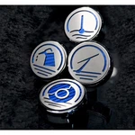 Executive Cap Covers Blue Cf Inlay 4P 05-09 Ford Mustang Automatic Chrome New. Price: $105.95.