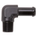 Edelbrock Pipe Fitting 8163; Npt To Black 3/8" Male 1/2" Barb, 90DEG New. Price: $33.95.
