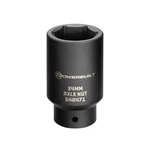 Powerbuilt Axle Nut Socket, 1/2 Inch Drive, Use With Impact 34MM, Black New. Price: $21.99.
