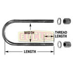 Meritor EUB815512 Threaded Bolt Universal Assembly New. Price: $46.24.