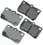 Akebono ACT1113 Proact Ultra Premium Ceramic Disc Brake Pad Kit New. Price: $61.60.