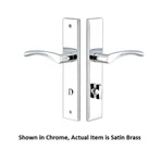 Emtek 8241-STU-US4-RH 10" Stretto Privacy Sideplate Entry Set Satin Brass New. Price: $69.05.