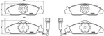 Brembo 15 003 Brake Pad Set, Disc For Daewoo, Sangyong Neu. Price: $96.09.