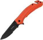 Kershaw Barricade Linerlock A/o Orange Grn Folding 8CR13 Serrated Knife 8650ST New. Price: $54.95.