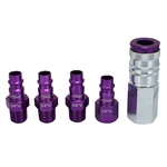 Milton Color Fit S-305VKIT Pc V-style Coupler & Plug Set, 1/4" Npt, Purple New. Price: $14.28.