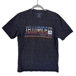 Blue 84 Telluride Shirt Mens Small Gray Graphic Mountain Tee Outdoor Colorado Pre-owned. Price: $11.91.