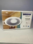 Broan 744LED Recessed Fan/light, Energy Star Qualified, 70 Cfm, 1.5 So New. Price: $109.97.