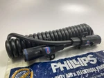 Phillips 24-4620 Coiled Cable 15 Feet, Weather-tite Permaplugs, 7-WAY Non-abs New. Price: $80.96.