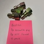 Bostitch AP-38 3/8" Automotive Plugs 3/8IN Npt Female Thread 4-PACK New. Price: $16.99.