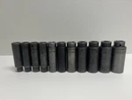 Mac Tools 11PC Metric 10-24MM Range Deep Impact Socket Set 1/2" Drive Used. Price: $124.99.