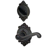 Schlage F59-FLA-716-BRK-LH Brookshire Collection Flair Left-hand New. Price: $117.06.